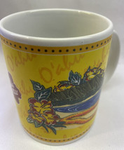 2002 Hilo Hattie Island Heritage Diamond Head Coffee Tea Mug Cup yellow 11 oz - $5.69
