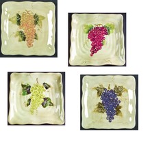 Cabernet Dinner Serving Plate Tabletops Unlimited Hand Painted Collectio... - $14.84