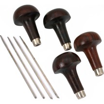 4 Square Gravers &amp; 4 Handles Lathe Ground HSS Rod Watchmakers Watch Maker - $25.29