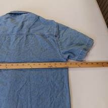 Vintage Bobbie Brooks Women's Blue Denim Short Sleeve Shirt Embroidery Chest 40" image 6