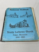 Vintage Church Cookbook Spiral Trinity Lutheran Fisher MN 1986 Centennial - £31.35 GBP