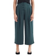 VETTA Capsule Sz 10 Button Fly Culottes Pants Green Wide Leg High Waist ... - $134.49 CAD
