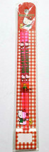 Hello Kitty Chopsticks 16.5cm Old SANRIO Logo 1991&#39; Retro Vintage Transp... - $30.86
