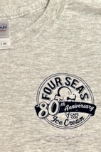Four Seas Crew 80th T-shirt S/S Heather-Grey. Unisex - $12.00
