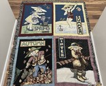 Vintage Mary Engelbreit Four Seasons Tapestry Throw Blanket Cotton USA 1... - £45.16 GBP