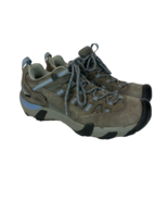 Keen Dry Hiking Shoes Women 8 Gray Blue Leather Textile Outdoor Trail Wa... - £25.90 GBP