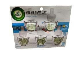 Air Wick Simply Cotton Fresh New Day Plug in Scented Oil Refill Pack of ... - £6.15 GBP