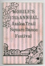 Vintage 1965 AZALEA TRAIL SQUARE DANCE FESTIVAL Mobile Alabama Program Book - $14.84