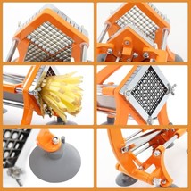 French Fry Cutter Commercial Potato Slicer with Suction Feet Complete Set, Inclu - $117.99