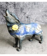 Moon Mountain Native Tribal Howling Wolf Totem Spirit Figurine Collectio... - $35.52 CAD