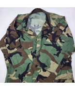 Vintage NOS Military Woodland Camo Hot Weather Combat Coat Size Medium Long - £18.84 GBP