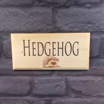 Personalised Hedgehog Sign, Garden Cottage Plaque Gift Hedgehogs House S... - $13.64