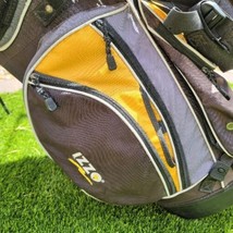 Izzo Legacy 8-WAY Golf Stand Bag, Black/Grey/Yellow - £69.99 GBP
