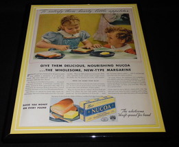 1937 Nucoa Margarine Framed 11x14 ORIGINAL Vintage Advertisement - $59.39
