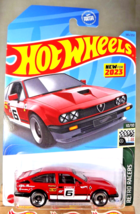 2023 Hot Wheels #185 Retro Racers 10/10 ALFA ROMERO GTV6 3.0 Red w/Chrome Rim Sp - $8.75