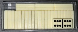 Mini Dominoes, Set of 28 Tiles, Plastic w/ Case - $7.69