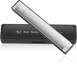 Harmonica Professional Harp Harmoc Armonica Key Of C 24 Hole Polyphony Diatonic - $35.94