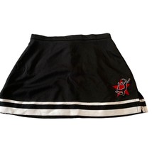 CTM Sportswear Womens Size Large Cheerleader Skirt Black White Red Back Zip - £23.08 GBP