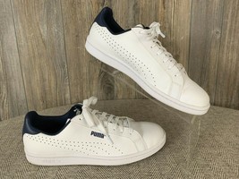 Puma Shoes &quot;Smash Perf C&quot; Women’s 8.5 White Leather Soft Foam Foot-Bed - $24.95