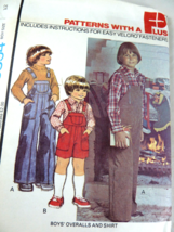 Vintage 1977 McCall&#39;s 5894 Pattern Boy Size 8 Overalls and Shirt Uncut - $8.90