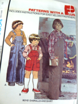 Vintage 1977 McCall&#39;s 5894 Pattern Boy Size 8 Overalls and Shirt Uncut - £6.86 GBP