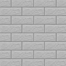 Dundee Deco AZ-1111 Geometric Grey Bricks Peel and Stick Self Adhesive Removable - £39.77 GBP