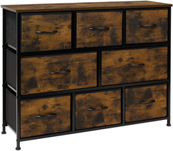 Sorbus Dresser w/ 8 Drawers - Farmhouse Brown Wood Furniture Storage Chest - £128.68 GBP