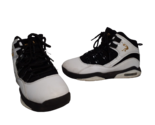 Shaq Full Press Athletic Basketball Shoes, Boys 3.5, White Black Gold Logo - $17.46