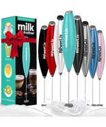 Powerful Handheld Milk Frother with Stand Battery Operated Foam Maker Fr... - $14.43 CAD