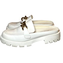 Dream Pairs Shoes Womens Slip On Platform SDML2326W White Gold Chain Size 9 - £17.81 GBP