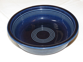 Fiesta Homer Laughlin China Co Made in USA cereal bowl 6 7/8&quot; cobalt blue*^ - £10.11 GBP