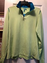 Nwt Gg Blue Limetini Lime Green Madison Long Sleeve Mock Golf Shirt Size Xl - £31.46 GBP