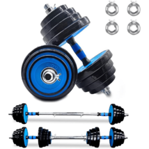 Adjustable Weights Dumbbells Set of 2, 66Lbs 2 in 1 Exercise &amp; Fitness Dumbbells - $169.10