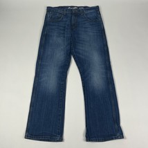 Wrangler Reto Relaxed Boot Mens Jeans Size 31 X 30 (32 x 27)  *Hemmed* Blue Dark - $28.49