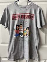 Bobs Burgers T Shirt Mens Size Medium Gray Graphic Crew Neck Short Sleeved - $15.46