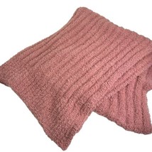free people pink fuzzy soft blanket scarf Wrap - £20.12 GBP