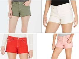 NWT Celebrity Pink Women&#39;s Juniors&#39; 3 Inch MID-RISE Jean Shorts B4HP - £6.36 GBP+