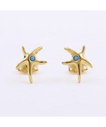 14k gold plating Starfish Stud Earrings 263820 - $17.90