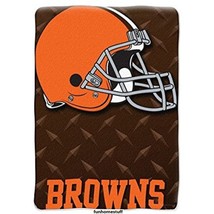 CLEVELAND BROWNS NFL SPORTS TEAM SOFT WARM THROW BED BLANKET TWIN SIZE 60x80 in