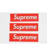 New Authentic Lot of 3 Supreme Box Logo Streetwear Bumper Stickers Stick... - $634.70 MXN