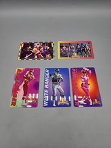 Mighty Morphin Power Rangers ID and Info Cards Plastic Lot of 5 1990s - £4.74 GBP
