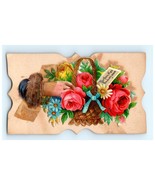 Victorian Embossed Calling Card With Flap Name Inside - Ole P. Hermoe - $9.50 CAD