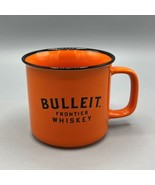 Bulleit Frontier Whiskey Orange 10oz Mug Ceramic Coffee Cup 3.25&quot; Tall B... - £9.27 GBP