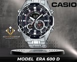 Casio Edifice Herren-Edelstahl-Digital-Analog-Silberuhr ERA-600DB-1AVUDF - $130.28