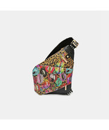 Nicole Lee USA Vegan Leather Leopard &amp; Lip Pattern Crossbody Bag - $94.01 CAD