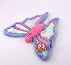 Ty Beanie Babies &quot;Flitter&quot; Butterfly With Tags and Protector 1999 - £7.86 GBP