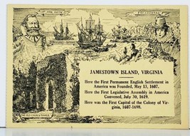 Jamestown Island Virginia Postcard J11 - £3.11 GBP