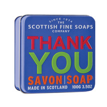 Scottish Fine Soap Thank You Soap in a Tin 3.5oz - $12.50