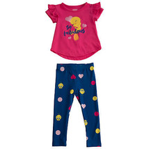 Looney Tunes Tweety Bird So Fabulous Infant 2-Piece Pajama Set Pink - £9.55 GBP