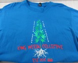 KING WEEDY Cannabis Collective blue t shirt large adult est 2010 locally... - $11.87